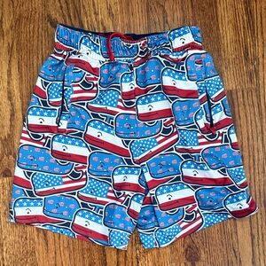 Vineyard Vines Patriotic Whale Print Shorts